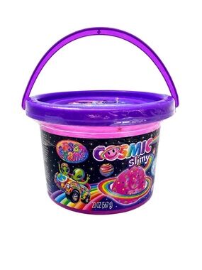 Rare Cra-Z-Slimy Lisa Frank Cosmic Slimy Bucket Pink Purple Slime Toy